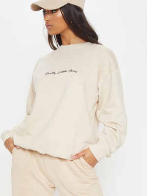 Prettylittlething Sand Embroidered Oversized...