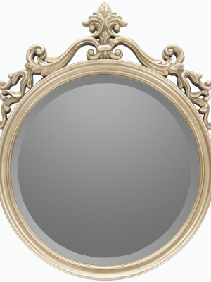 English Wall Mirror In Gold