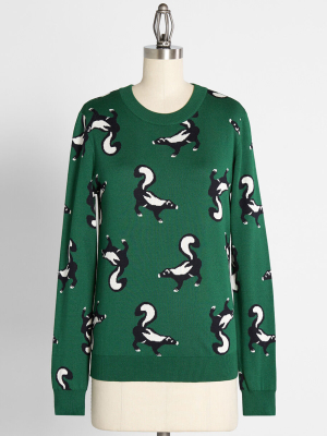 Funky Woodland Critters Sweater