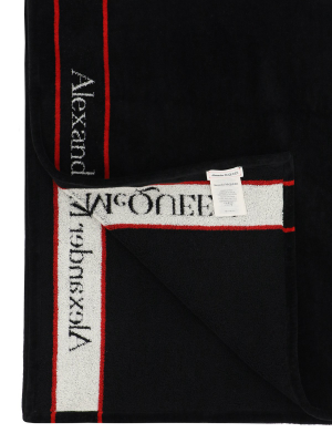 Alexander Mcqueen Logo Beach Towel