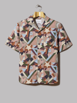 Albam Miles Shirt (pastel Aerial Print)