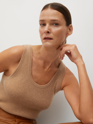 Ribbed Cashmere Top