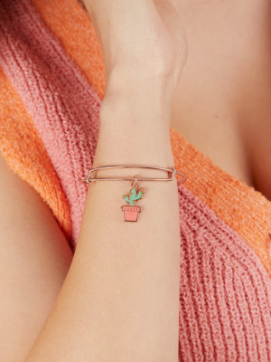 Cactus Charm Bangle