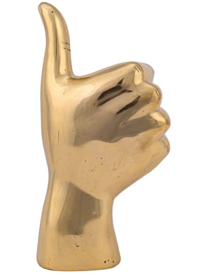 Noir Thumbs Up Sculpture