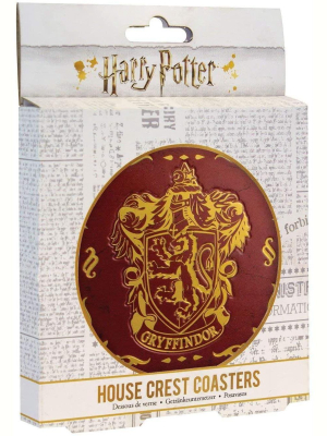 Paladone Products Ltd. Harry Potter Hogwarts Crest Drink Coasters | Set Of 4