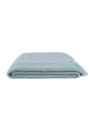 Simple Linen Throw Sky