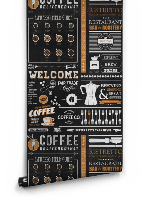 Yo Coffee Boutique Faux Wallpaper Design By Milton & King