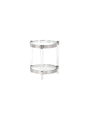 York Side Table - Lucite