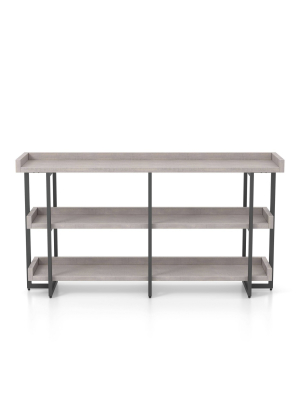 Kamal 3 Layer Shelves Console Table - Homes: Inside + Out