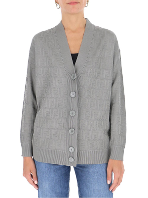 Fendi Ff Jacquard Cardigan