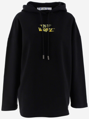 Off-white Logo Printed Hoodie