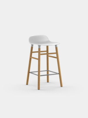 Form Stool, Wood Legs