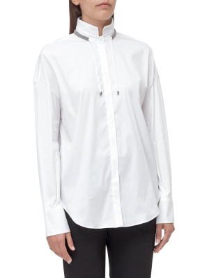 Brunello Cucinelli Drawstring Neck Shirt