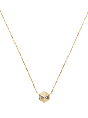 Pavé Diamond Hexagon Pendant