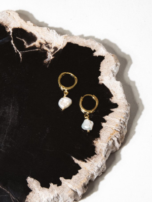 Alexandria Small Pearl Earrings