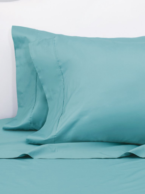 Turquoise 400 Thread Count Sheet Set (fitted, Flat, & Pillow Cases)