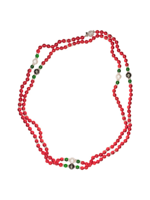 Ruby Stationed Necklace