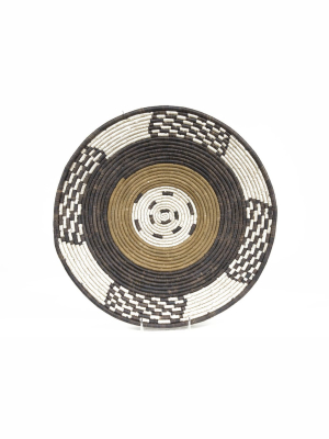 Ugandan Raffia Plate Vi