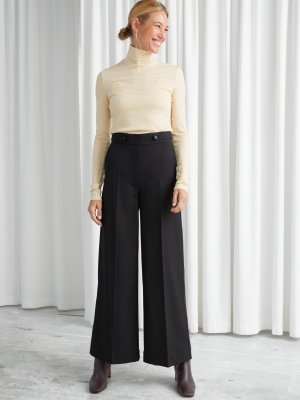 Wide Press Crease Trousers