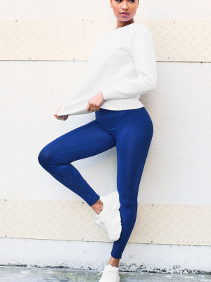 Navy Seamless Leggings