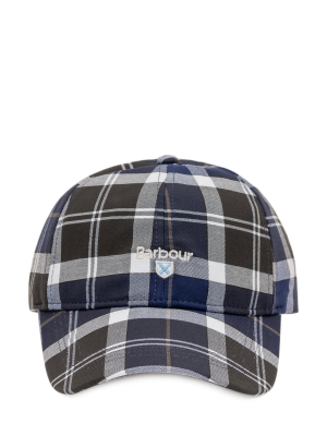 Barbour Logo Embroidered Tartan Print Cap