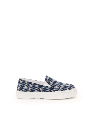 Miu Miu Logo Jacquard Sneakers