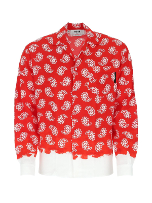 Msgm Paisley Printed Shirt