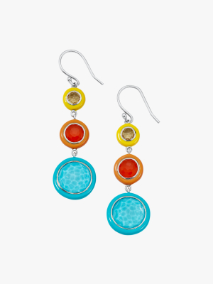 Carnevale Three-tier Drop Earrings