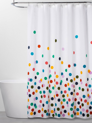 Ombre Confetti Dots Shower Curtain - Pillowfort™