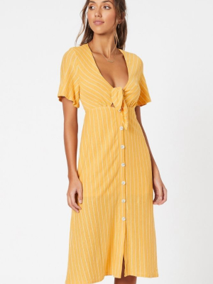 Tie Front Midi Dress