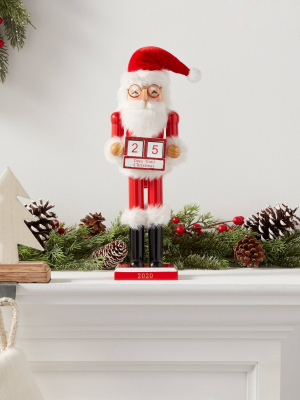 14" Santa Countdown Blocks Nutcracker - Wondershop™