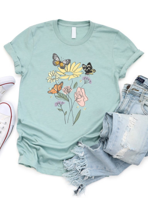 Butterfly Bouquet Graphic Tee