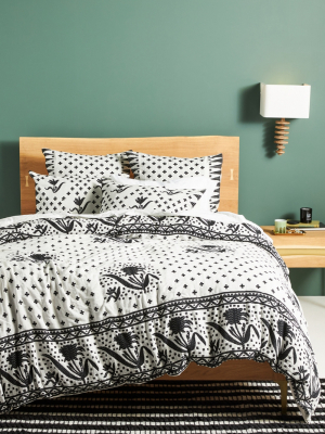 Jacquard-woven Jeanette Duvet Cover