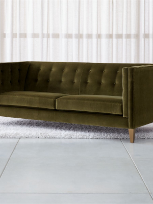 Aidan Tall Velvet Tufted Sofa