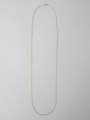 Demi Round Long Link Paper Clip Chain