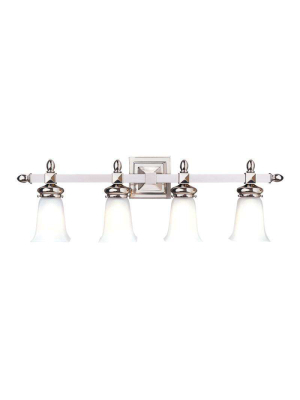 Cumberland 4 Light Bath Bracket Polished Nickel