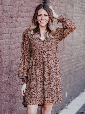 Chiffon Leopard Dress