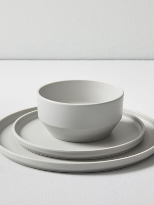 Modern Melamine Dinnerware - Platinum