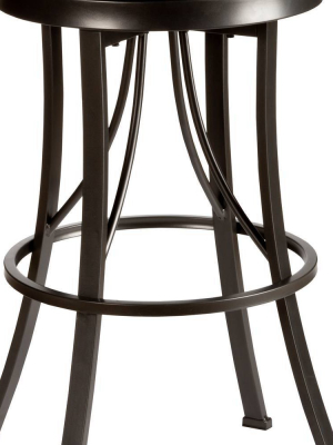 26" Ontario Backless Counter Height Barstool Black - Hillsdale Furniture