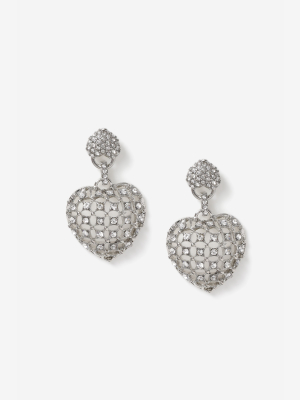 **chunky Heart Drop Earrings