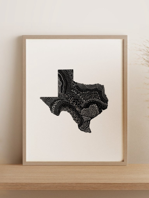 Texas Art Print