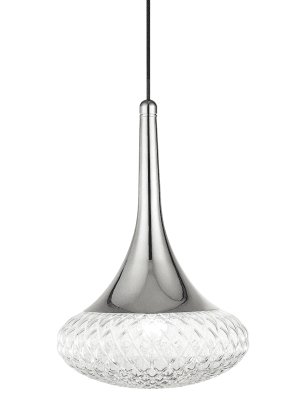 Bella 1 Light "d" Pendant - Polished Nickel