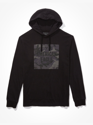 Ae Super Soft Graphic Hoodie Tee