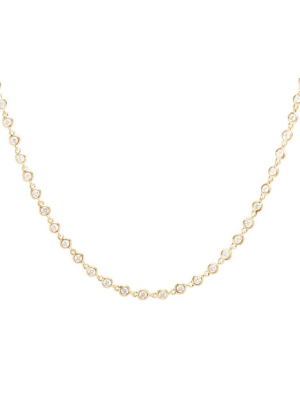 14k Diamond Tennis Choker