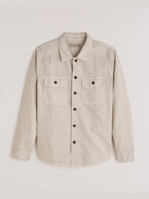 Utility Twill Shirt Jacket