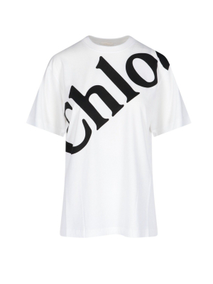 Chloé Logo Print T-shirt