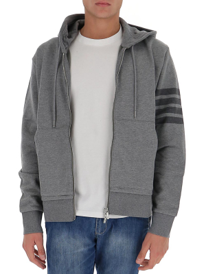 Thom Browne Tonal 4-bar Hooded Jacket