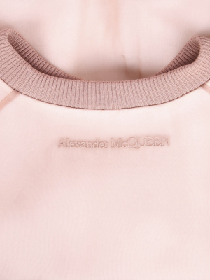 Alexander Mcqueen Crewneck Cropped Sweatshirt