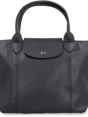 Longchamp Le Pliage Cuir Top Handle Bag