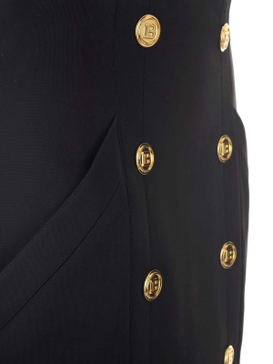 Balmain High-waisted Mini Skirt